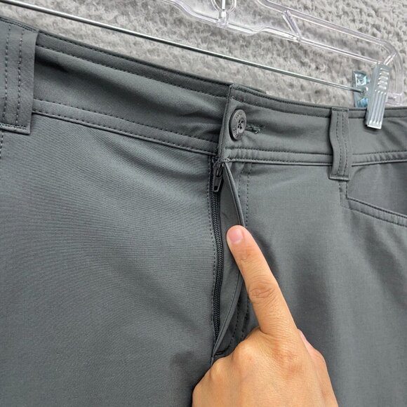 Eddie Bauer Womens Skort Skirt Size 10 Gray Pockets Athletic Travel Pickle Ball - Picture 4 of 13